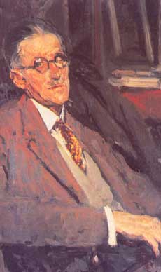 James Joyce door Jacques Emile Blanche, 1934, olieverf op canvas