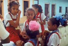 Schoolkinderen in Havana.